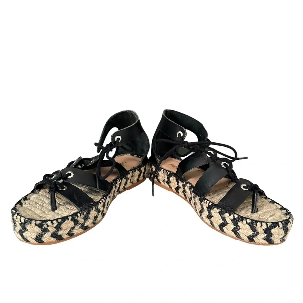 Loeffler Randall | Iggy Lace-up Platform Espadrilles
